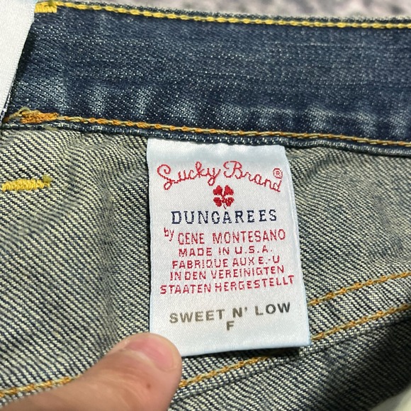 NWT Vintage Lucky Brand Jeans Womens 10 (32x33) Blue Sweet N Low Rise Flare Y2K - Picture 10 of 16